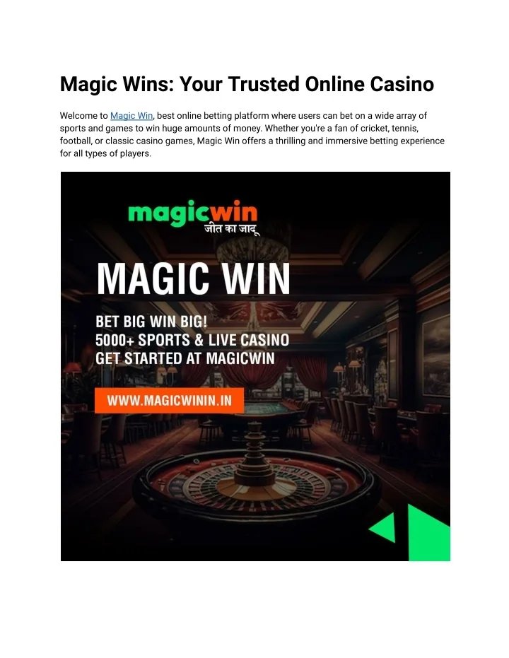 Magic win casino online - Is MagicWin Casino just another flashy brand with empty promises?